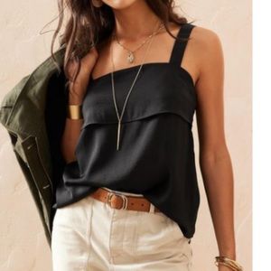 Banana Republic black tie back tank